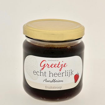 Greetje Aardbeien / appelstroop 220 gr