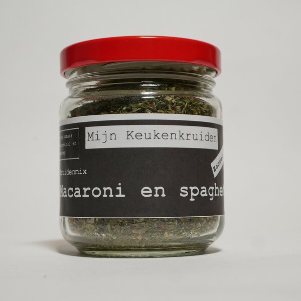 Kruidenmix voor spaghetti en macaroni { zonder zout&nbsp;&nbsp;Mijn keukenkruiden
