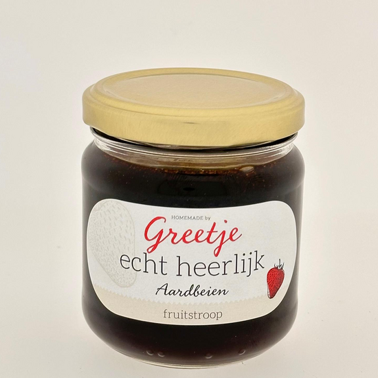 Greetje Aardbeien / appel / peren stroop 220 gr