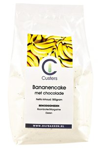 Bananen met choco cakemix 500 gr